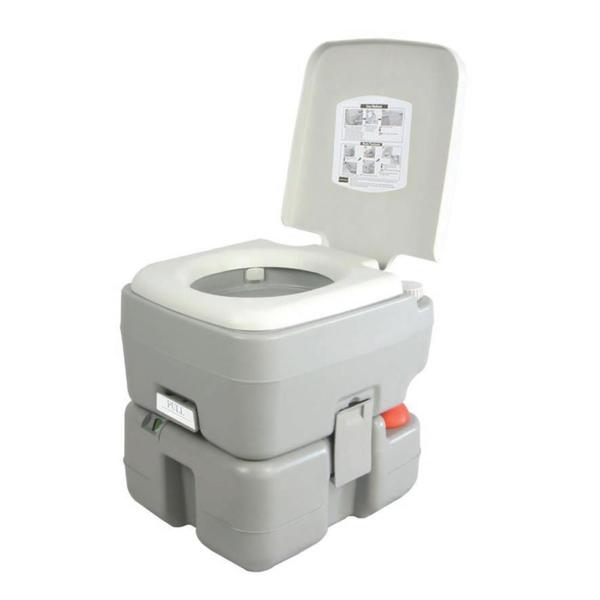 Serenelife Portable Toilet - Outdoor & Travel Toilet, 5.3 Gal. SLCATL320